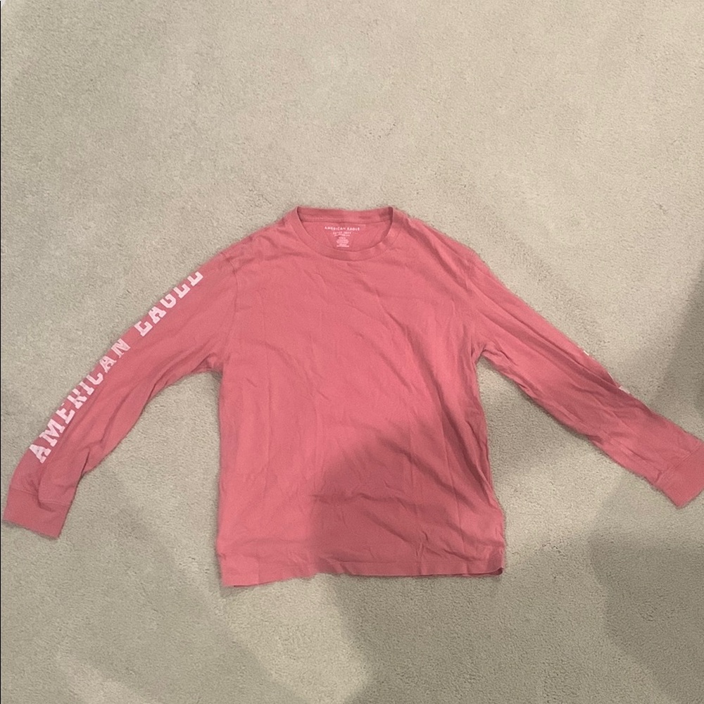American Eagle Outfitters Kids Pink Long Sleeve Shirt